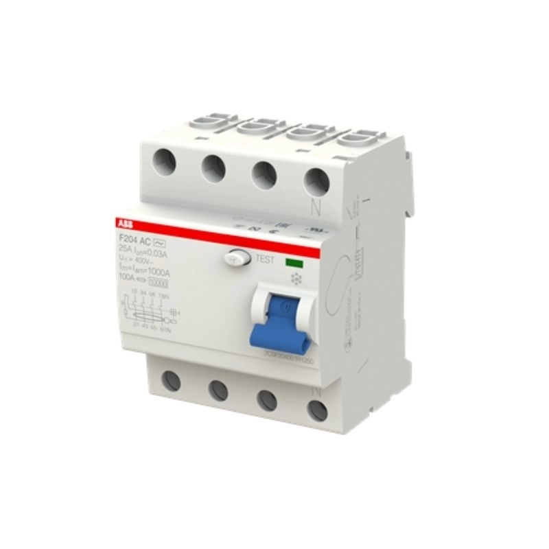 Interruptor diferencial F204 AC-25/0,03 tetrapolar 25A 30mA tipo AC
